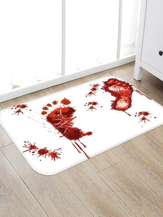 Halloween Blood Footprint Antiskid CLH041036D Non-slip Door mats