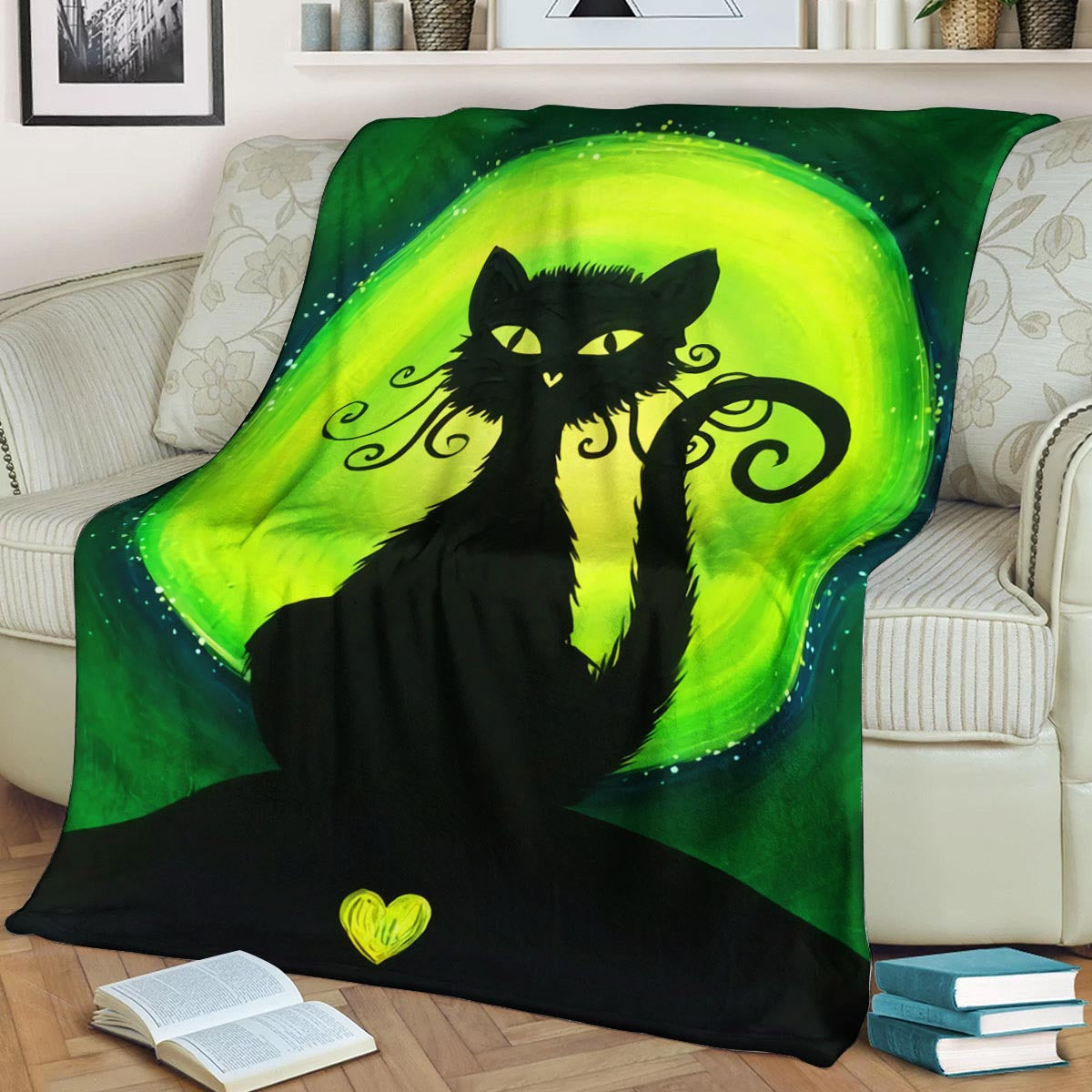 Halloween Cat BL270823F Sherpa Fleece Blanket