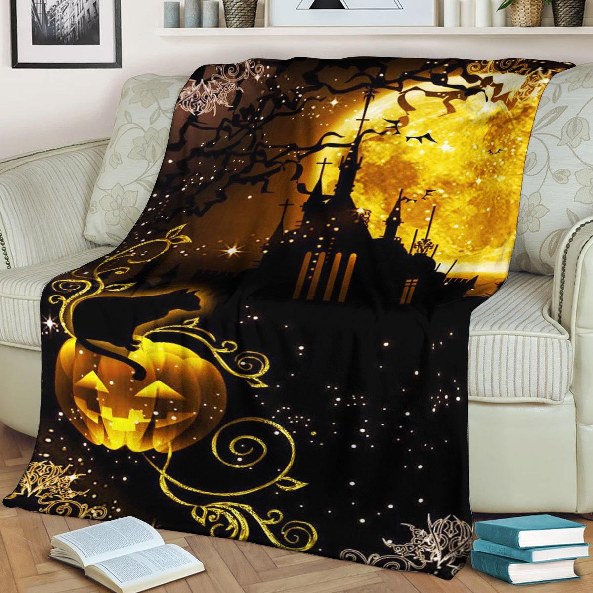 Halloween HN280831F Sherpa Fleece Blanket
