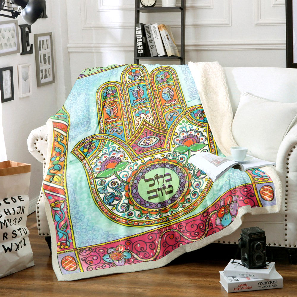 Hamsa TN1710080TT Sherpa Fleece Blanket