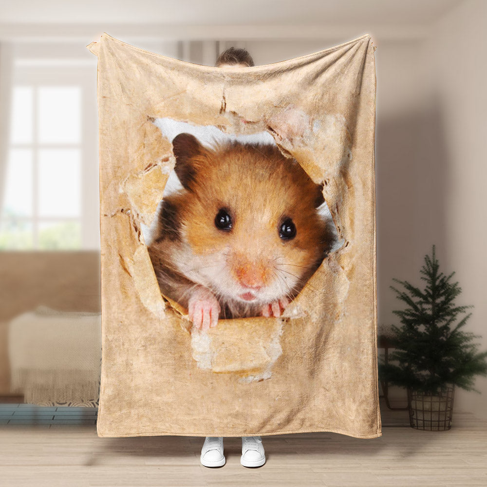Hamster CLA21100547F Sherpa Fleece Blanket