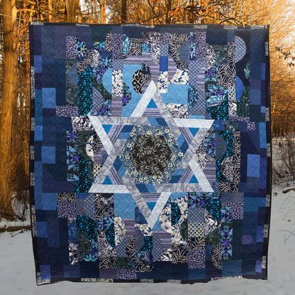 Hanukkah Jewish CLA1010321Q Quilt Blanket