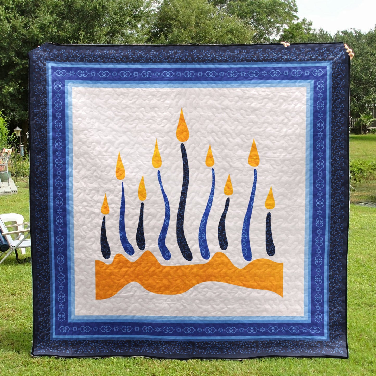 Hanukkah Jewish CLA1010322Q Quilt Blanket