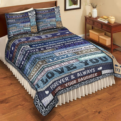 Happy Father's Day Quilt Bedding Set HN17042313QB