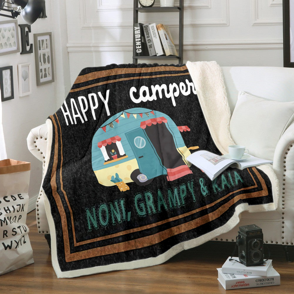 Happy Camper TN1210149TT Sherpa Fleece Blanket
