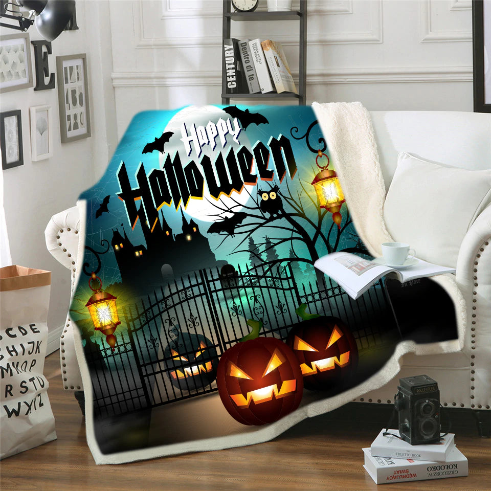 Happy Halloween CLA0510172F Sherpa Fleece Blanket