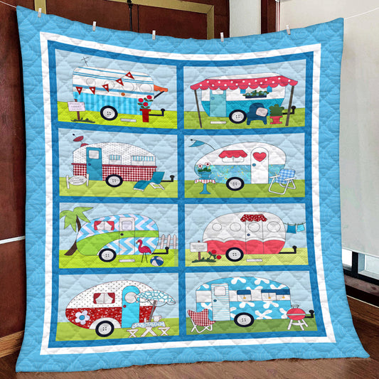 Happy Camper HM181006D Quilt Blanket