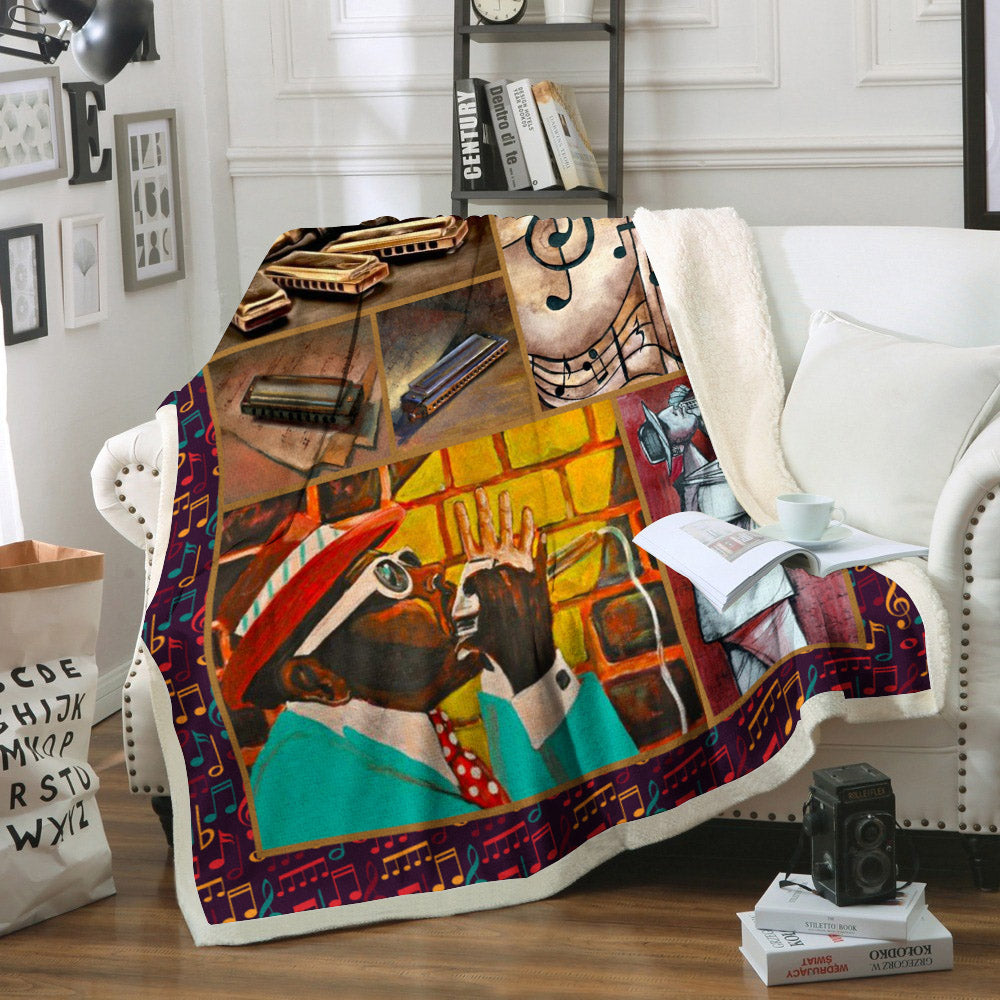 Harmonica CL02110711MDF Sherpa Fleece Blanket