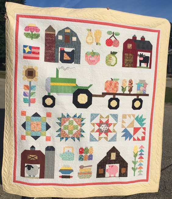 Harvest Farming CLA1110340Q Quilt Blanket