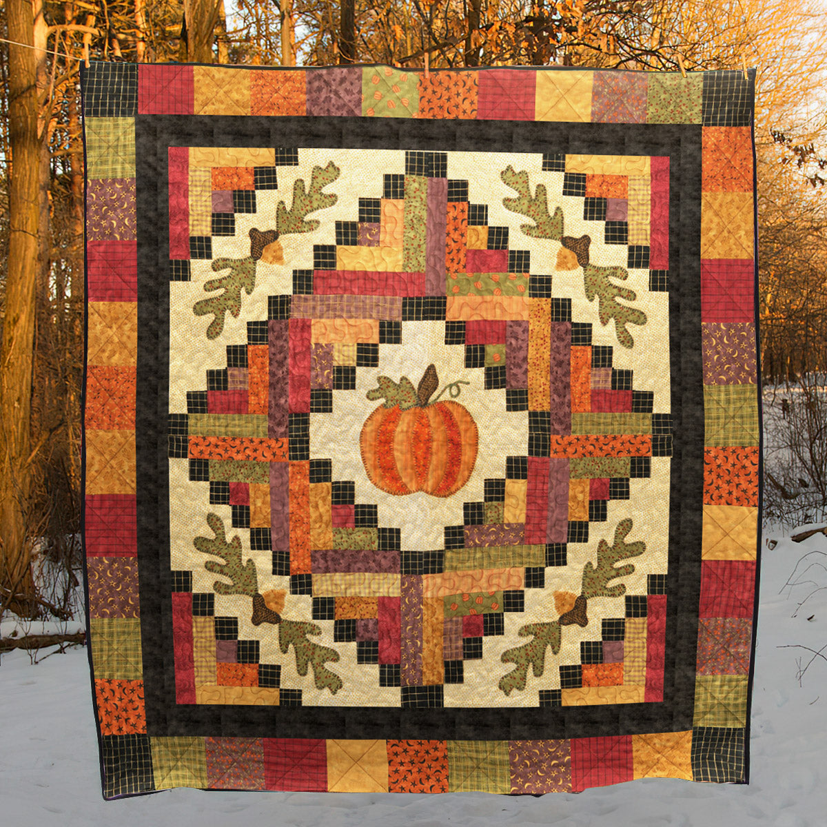 Harvest Pumpkin CLM0611371 Quilt Blanket