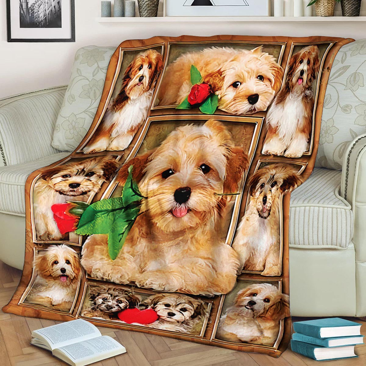 Havanese CLA21101001F Sherpa Fleece Blanket