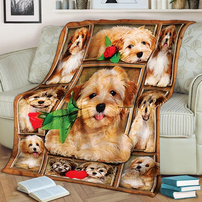 Havanese CLA21101001F Sherpa Fleece Blanket