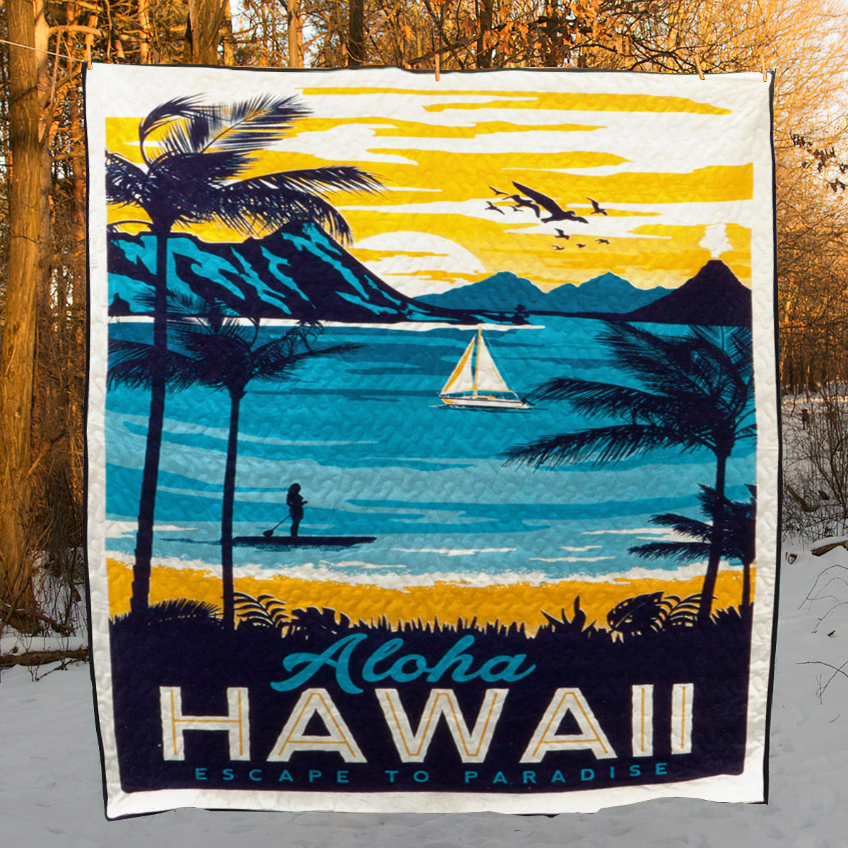 Hawaii CLA05121555Q Quilt Blanket