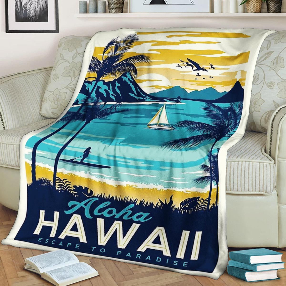 Hawaii NT240845F Sherpa Fleece Blanket