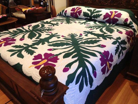 Hawaiian Lily Flower CLA0810243Q Quilt Blanket