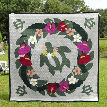 Hawaiian Turtle CLA1410310Q Quilt Blanket