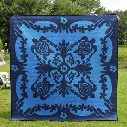 Hawaiian Turtle CLM0912376Q Quilt Blanket