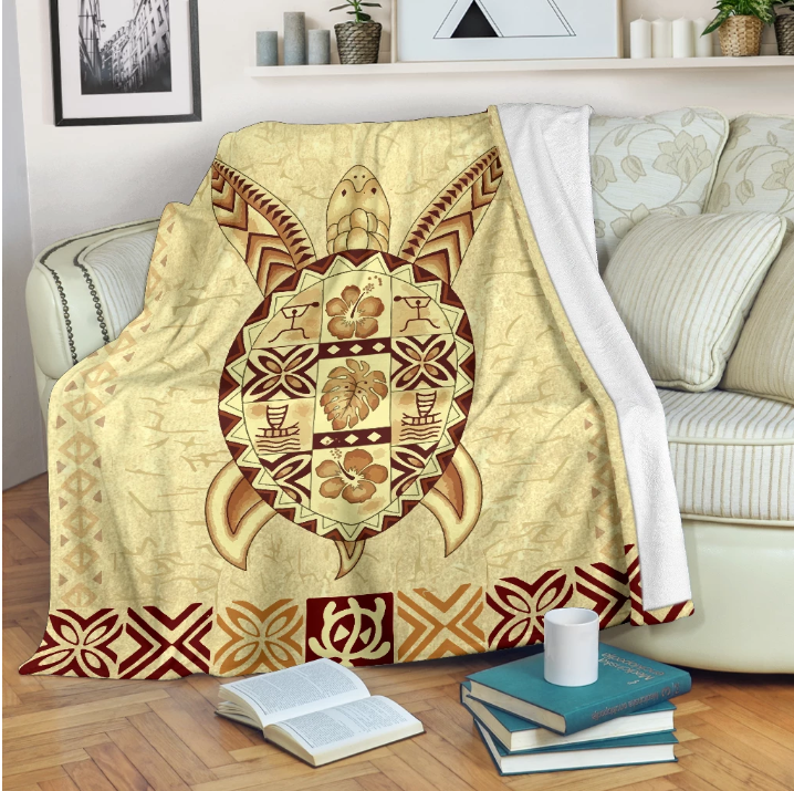 Hawaiian Turtle CLM1810084S Sherpa Fleece Blanket