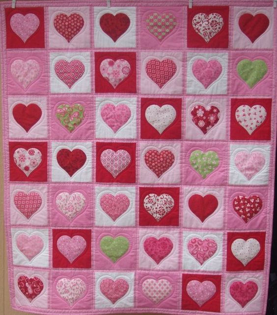 Heart CLA1112345Q Quilt Blanket