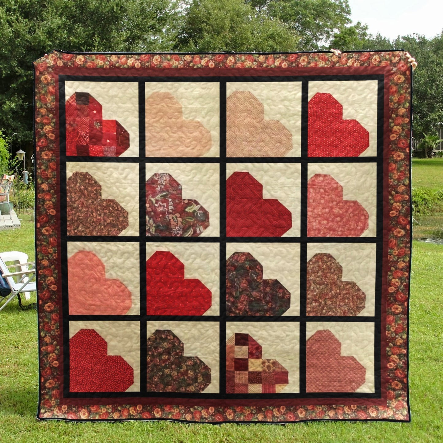 Heart CLA2410326Q Quilt Blanket