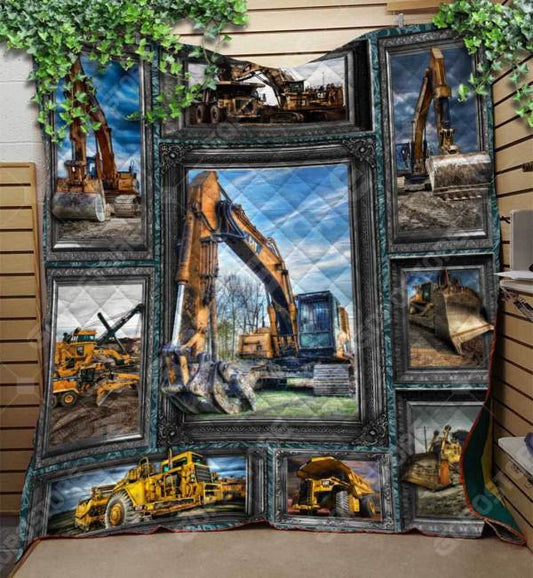 Heavy Equipment CL16110171MDQ Quilt Blanket