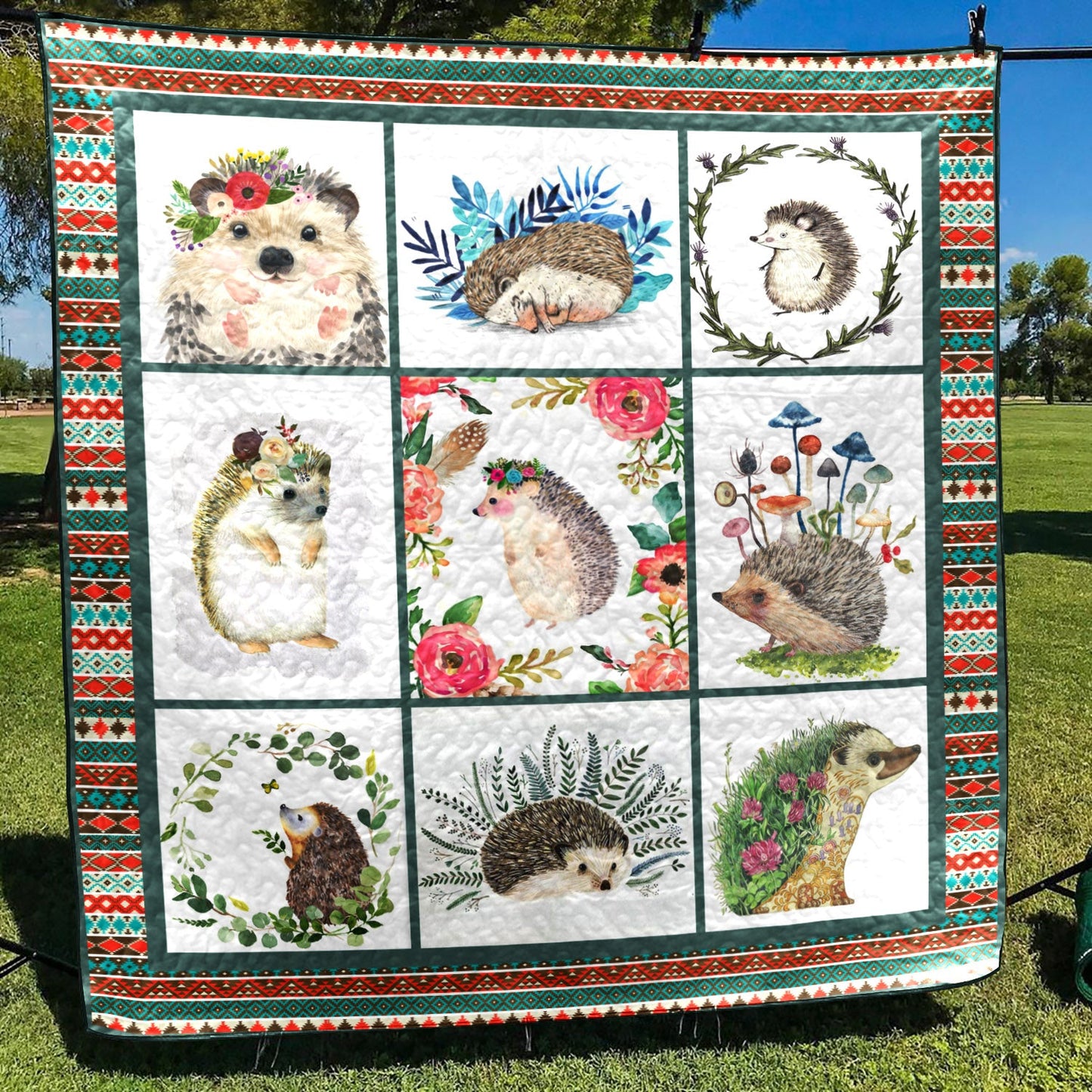 Hedgehog YH2510189 Quilt Blanket