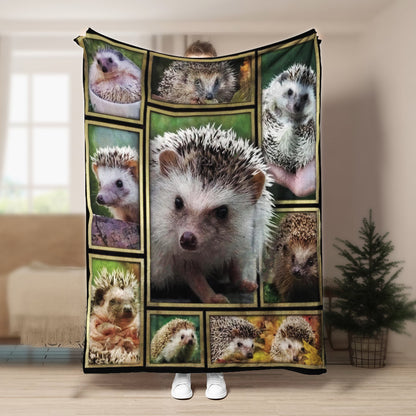 Hedgehog CLA21100798F Sherpa Fleece Blanket