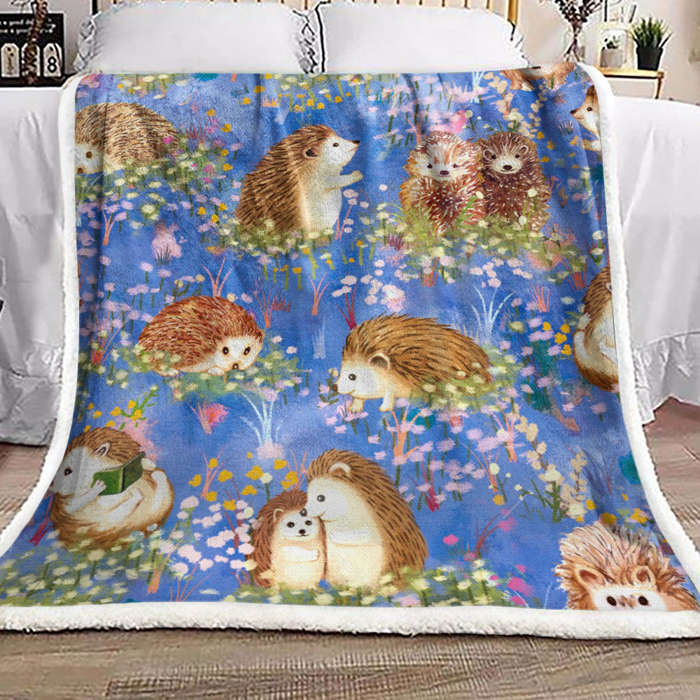 Hedgehog NT0210137F Sherpa Fleece Blanket