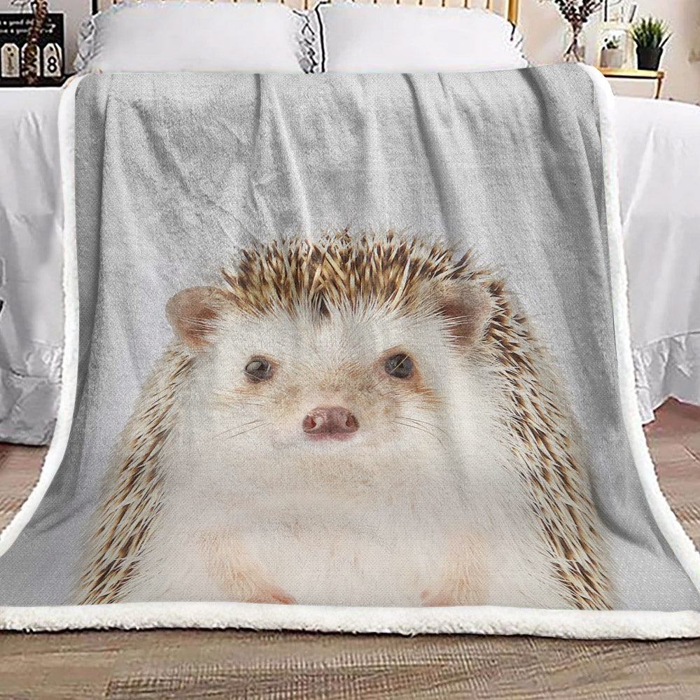 Hedgehog VD0310132F Sherpa Fleece Blanket