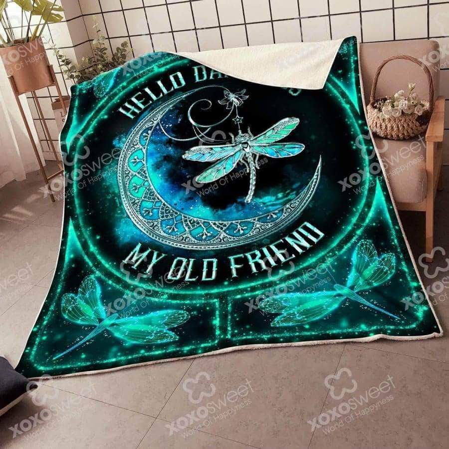Hello Darkness Dragonfly CL05100238MDF Sherpa Fleece Blanket