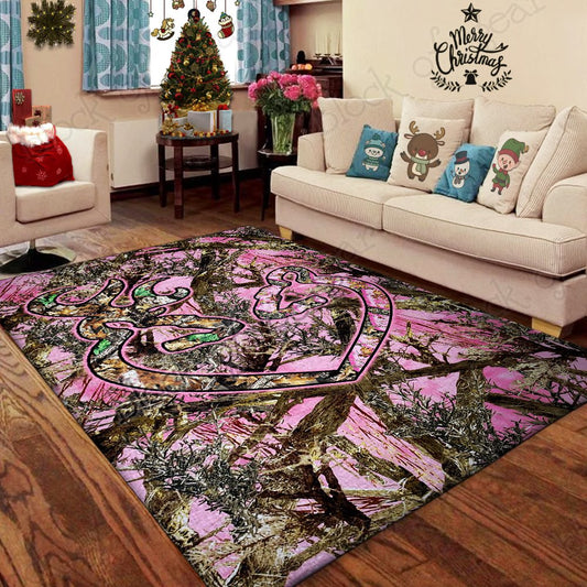 Her Buck His Doe Pink Camo CL22100285MDR Rug