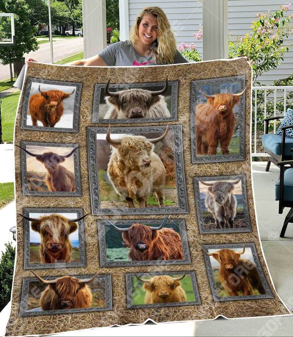 Highland Cows CL15110127MDF Sherpa Fleece Blanket