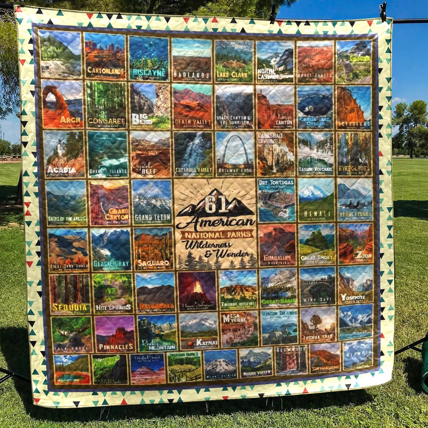 Hiking American National Parks CL11120402MDQ Quilt Blanket