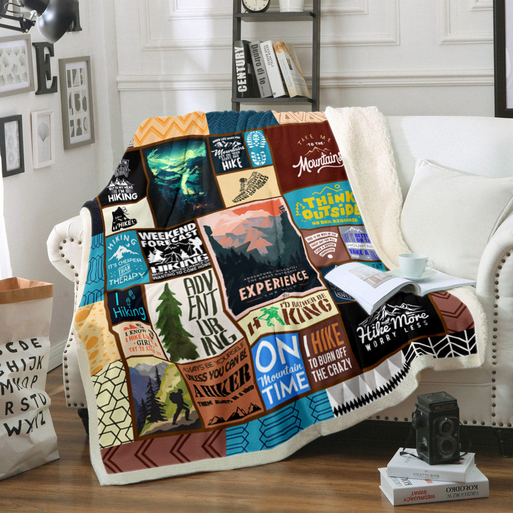 Hiking HM240819TT Sherpa Fleece Blanket
