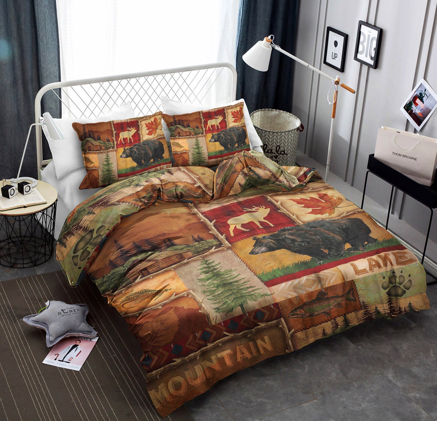 Hills Lodge Moose Bear CLM0110170B Bedding Sets