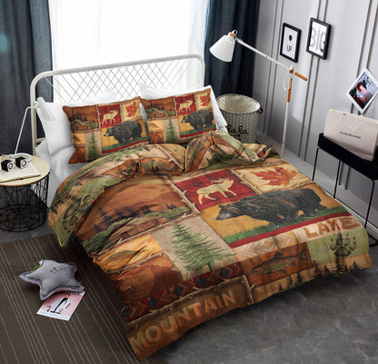 Hills Lodge Moose Bear CLM0110170B Bedding Sets