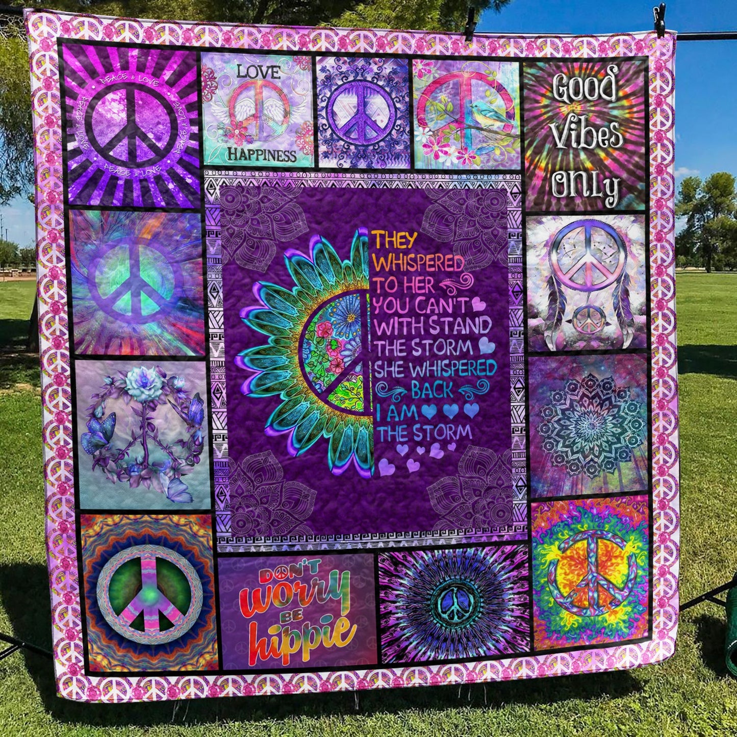 Hippie Quilt Blanket TL230602Y