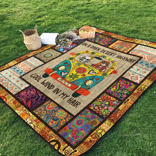 Hippie BI090720B TBG Quilt Blanket