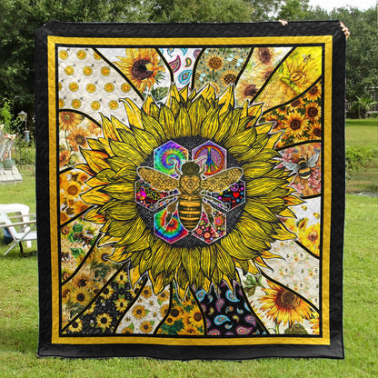 Hippie Bee Quilt Blanket TL250602Y