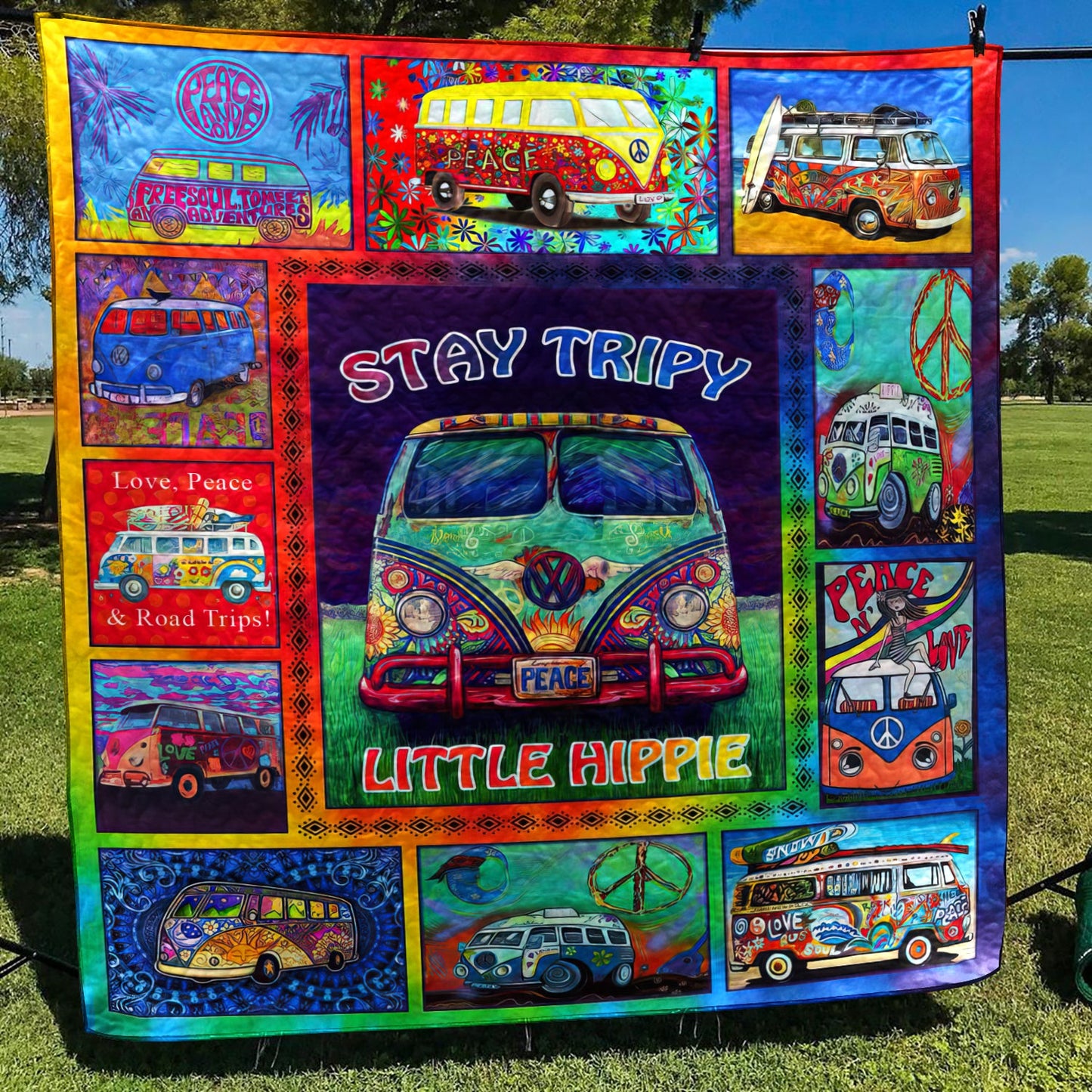 Hippie Car Quilt Blanket MT230602D