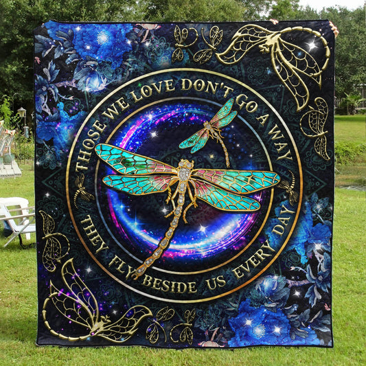 Hippie Dragonfly Quilt Blanket TL270601Y