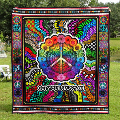 Hippie Flower Quilt Blanket TL220605Y