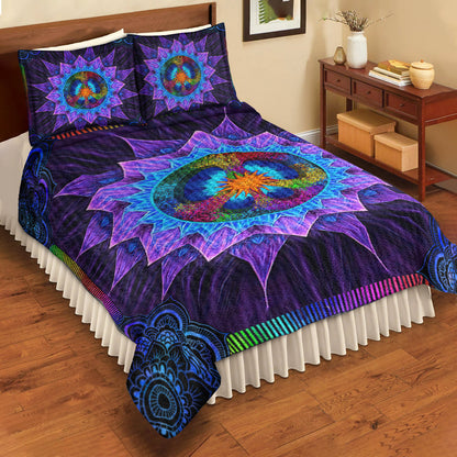 Hippie Flower Sun Quilt Bedding Set TL160601QS
