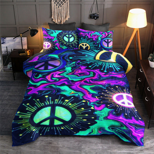 Hippie Peace Fractal Bedding Sets HN200602MBS