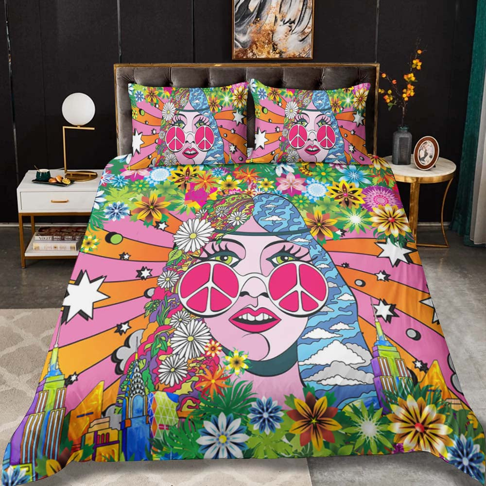 Hippie Girl Duvet Cover Bedding Sets MT220604DBS