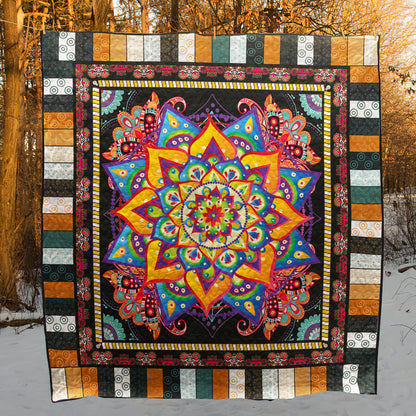 Hippie Mandala Flower Quilt Blanket HN200605M