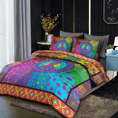 Hippie Peace Duvet Cover Bedding Sets HN220601MBS