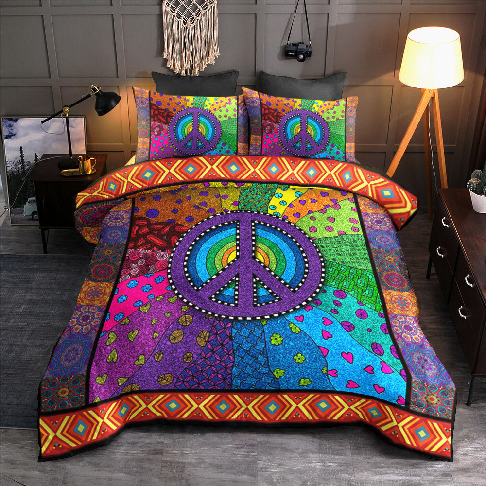 Hippie Peace Duvet Cover Bedding Sets HN220601MBS