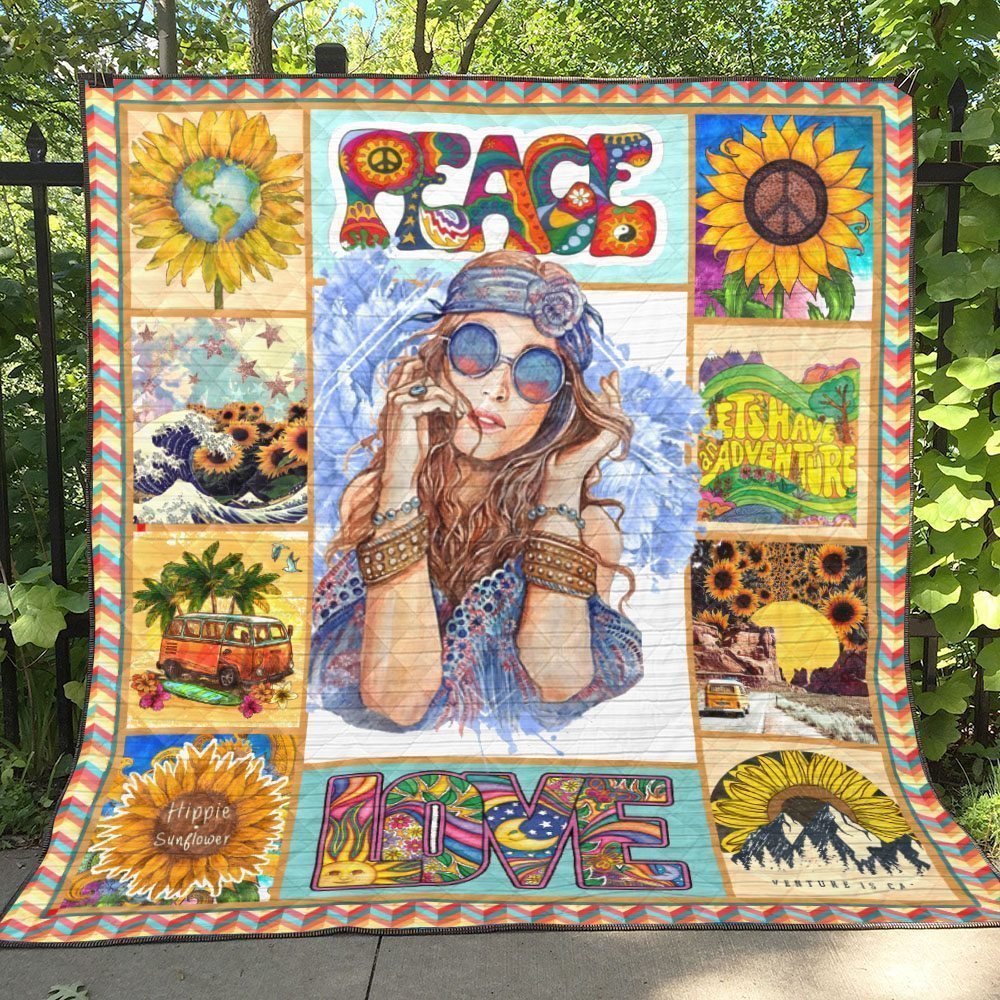Hippie QH070801C TBG Quilt Blanket