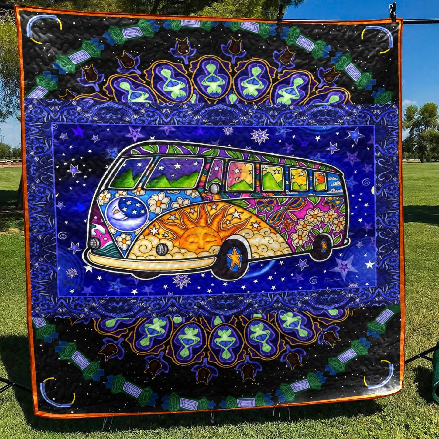 Hippie Ride To Star TD21110199 Quilt Blanket